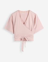 Yoga Shirt - Cropped - Rosa