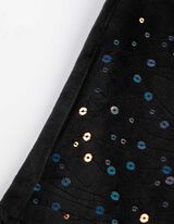 Hose - Ziersteine - schwarz