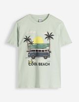 Shirt - Voorkantprint - lichtblauw