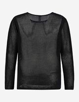 Pull-over - Col rond - Noir