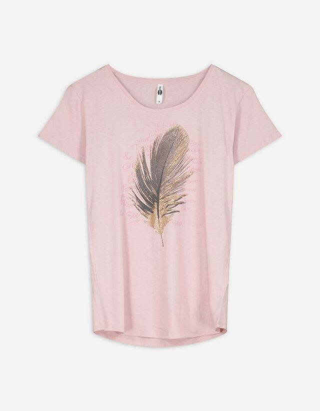 T-Shirt - Glitzerprint - lila
