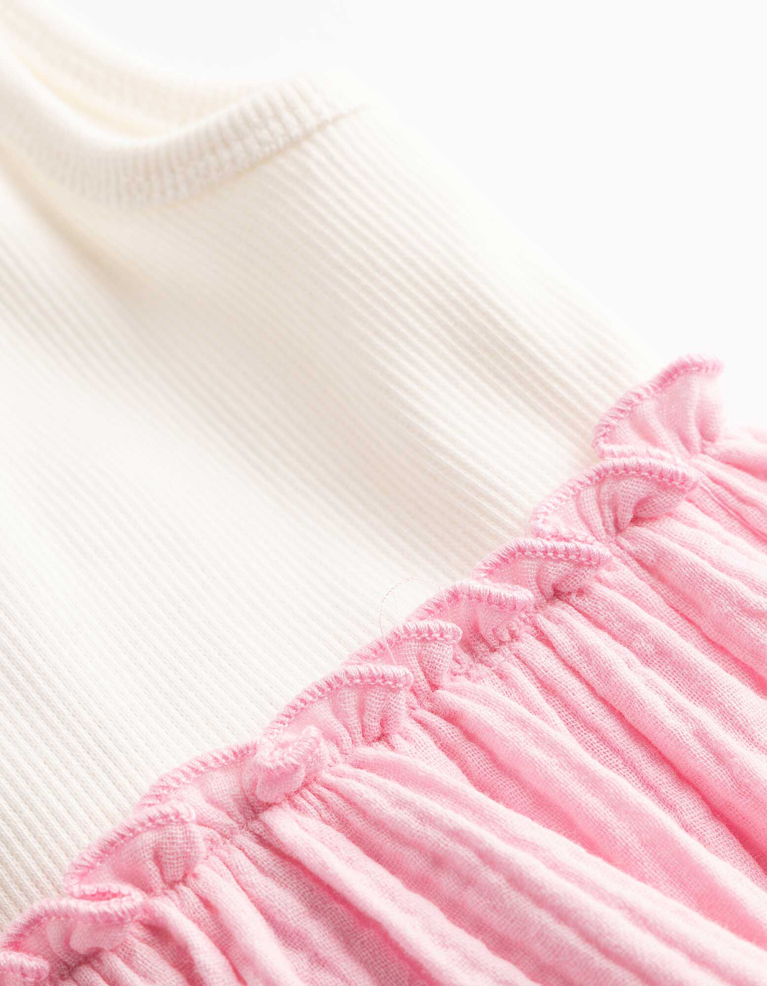 Kleid - Musselin - wei&szlig;