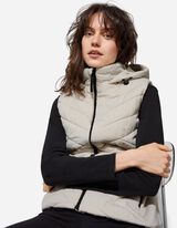 Steppweste - Steppnähte - weiß