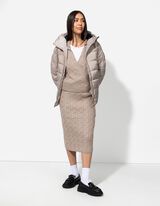 Pullover - Effetto incrociato - beige