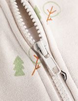 rozpinana bluza - nadruk na całej powierzchni - bialy