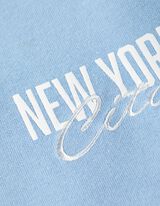 Sweatshirt - Rückenprint - hellblau