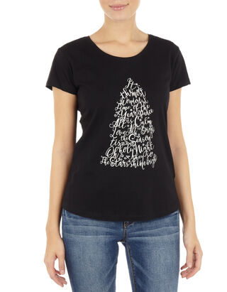 Damen T-Shirt mit Weihnachts-Print