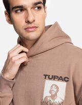 Kapucnis felső - 2Pac - világos barna
