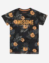 Majica kratkih rukava - Print s porukom - tamno siva