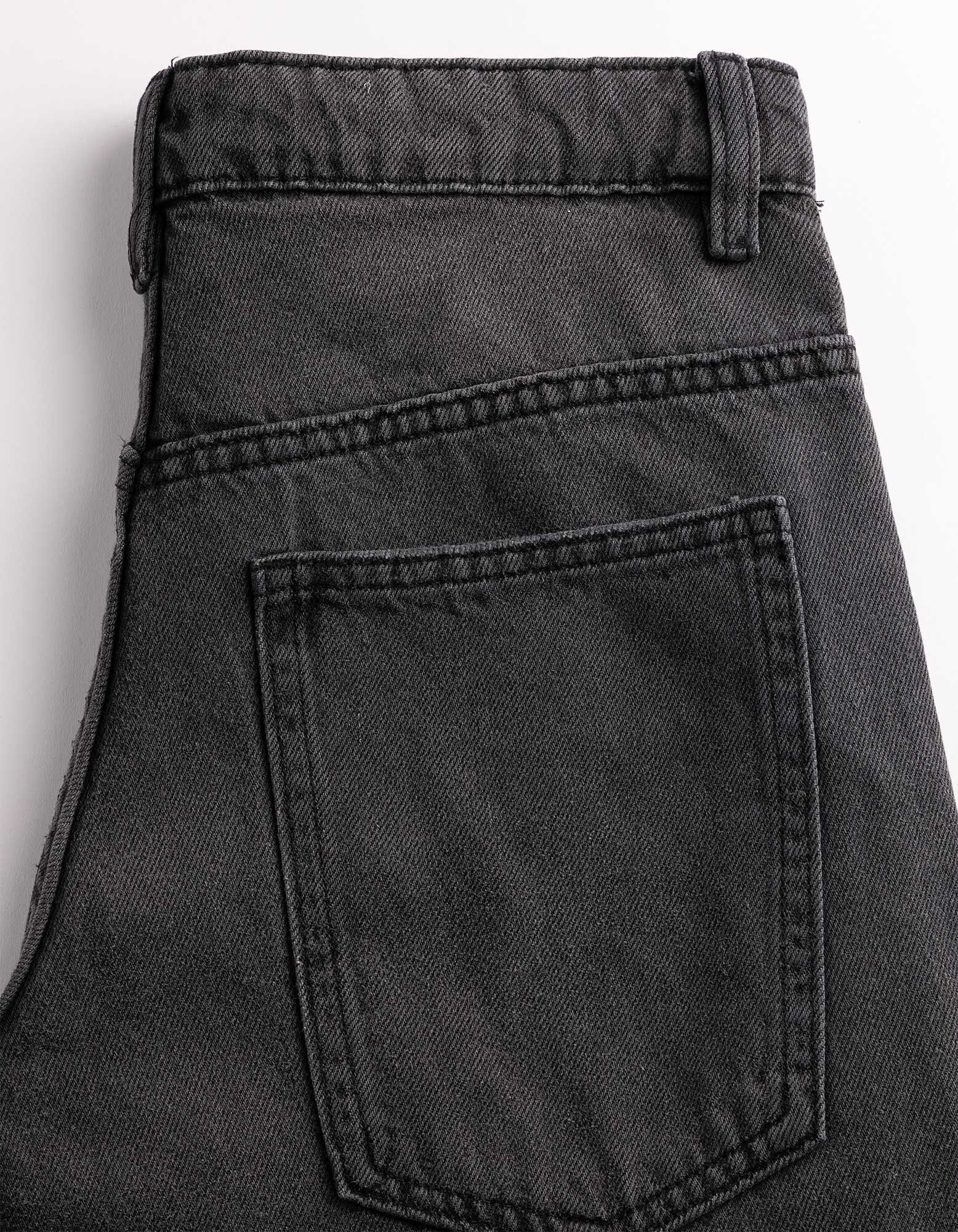 Jeans hlače - Kroj Baggy Fit - crna