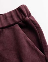 Broek - Fluweel - donkerlila