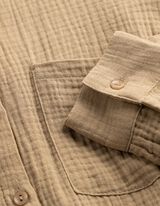 Bluse - einfarbig - hellbraun