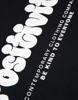 Pulover - Tisk na hrbtni strani - crna