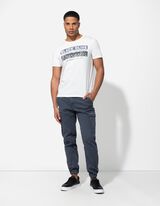 T-shirt - Druk z przodu - bialy