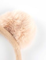 oorwarmers - Pluche - beige