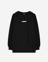 Mikina - Zadn&yacute; v&yacute;tlačok - cierna