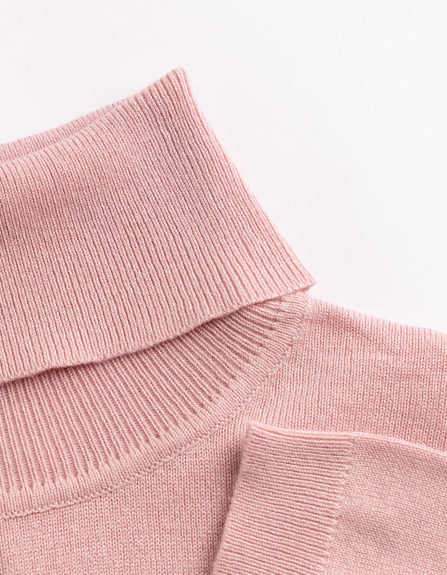 Pullover - Rollkragen - Rosa