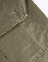 Capri hlače - Relaxed Fit - tamno zelena