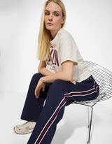 T-Shirt - Baumwoll-Mix - wei&szlig;