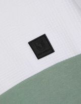 Sweatshirt - Color-Blocking - türkis