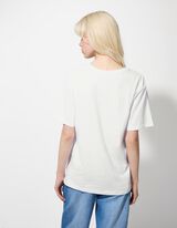 T-Shirt - Frontprint - wei&szlig;