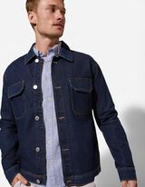 Hemd - Brusttasche - dunkelblau