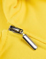Sweatjacke - einfarbig - gelb