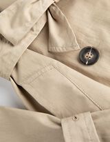 Trenčkot - Zmes bavlny - bezova