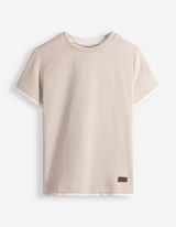 T-Shirt - Double-Layer-Look - Hellgrau