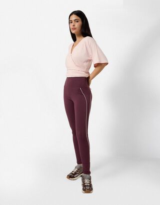 Leggings - Atmungsaktiv - Lila