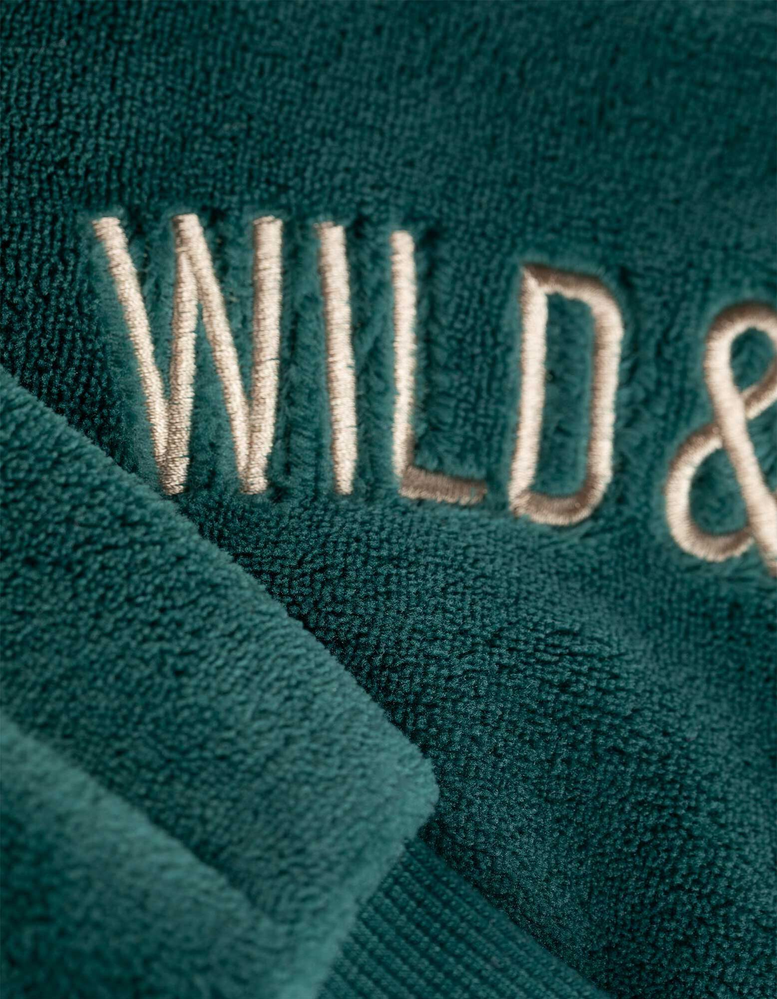 Sweatshirt - Borduursel - Donkergroen