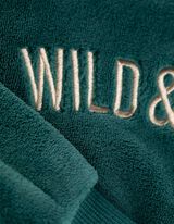 Sweatshirt - Borduursel - Donkergroen