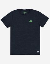T-shirt - cienki prążek - ciemny niebieski