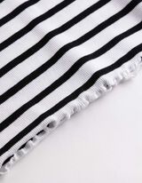 Top sans manches - Ourlet coquille - blanc
