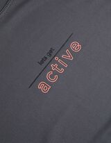 T-shirt - materiał oddychający - ciemny szary