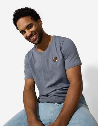 T-Shirt - Stickereien - t&uuml;rkis