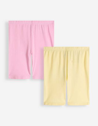 Radlerhose - 2er-Pack - hellgelb
