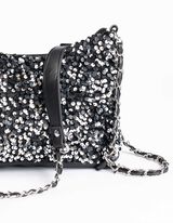 Paillettenbesatz - schwarz