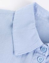 Bluza - Srajčni ovratnik - svetlo modra