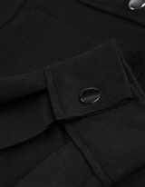 Jakna košulja - Imitacija antilopa - crna