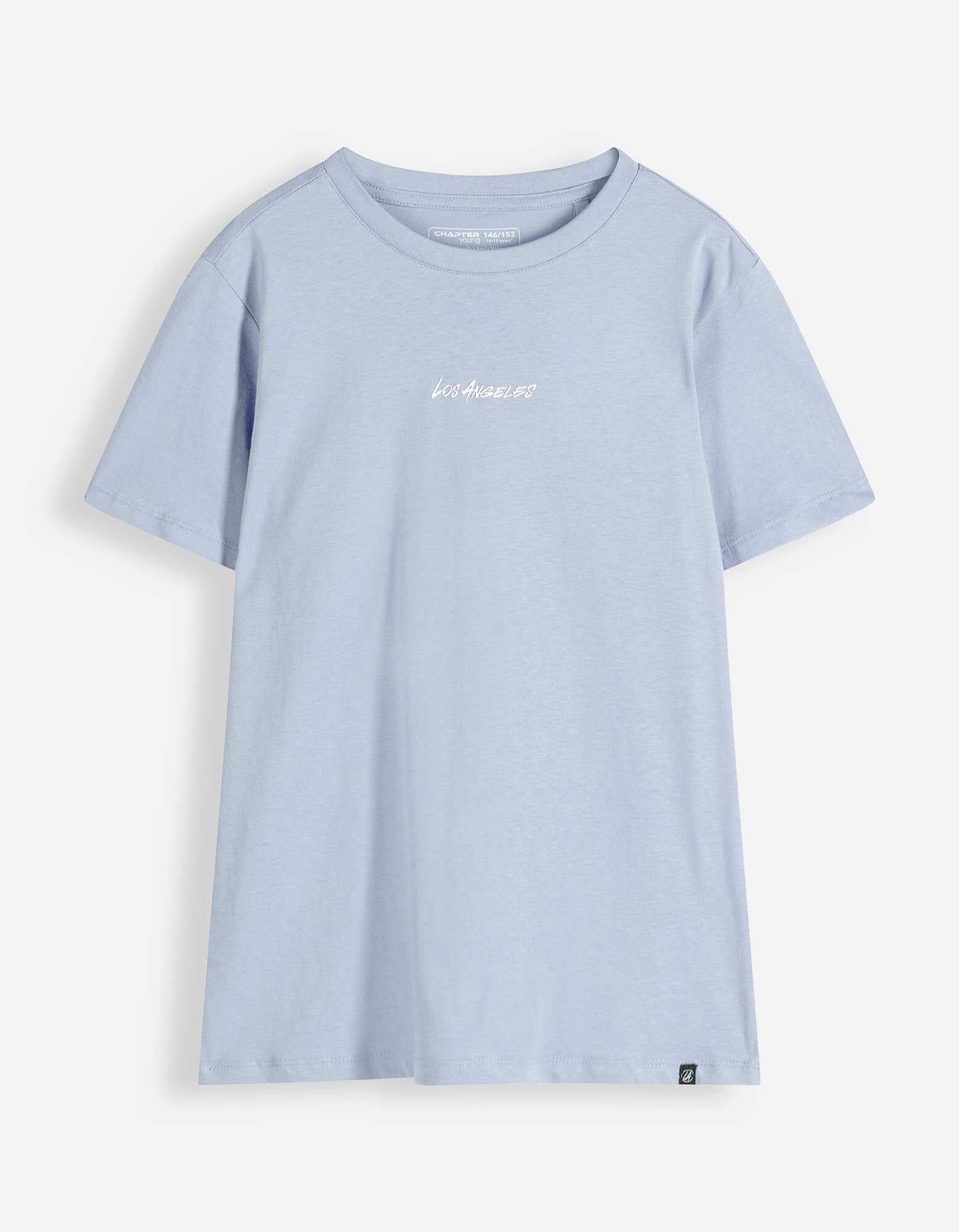 T-Shirt - Print - Hellblau