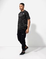 Tričko - Celoplošná potlač - cierna