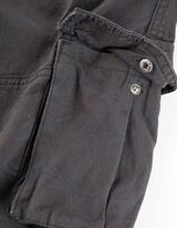 Kratke hlače vojničkog stila - keper - tamno siva