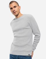 Pulóver - Gofri szerkezet - szürke