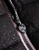 Steppmantel - einfarbig - schwarz