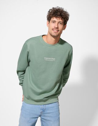 Sweatshirt - Ronde hals - lichtgroen
