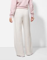 Kalhoty - Krajková aplikace - bílá