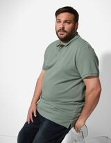 Poloshirt - einfarbig - dunkelgrün