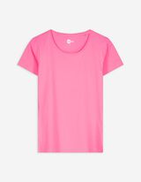 T-shirt - Percentuale di tessuto elasticizzato - rosa fucsia