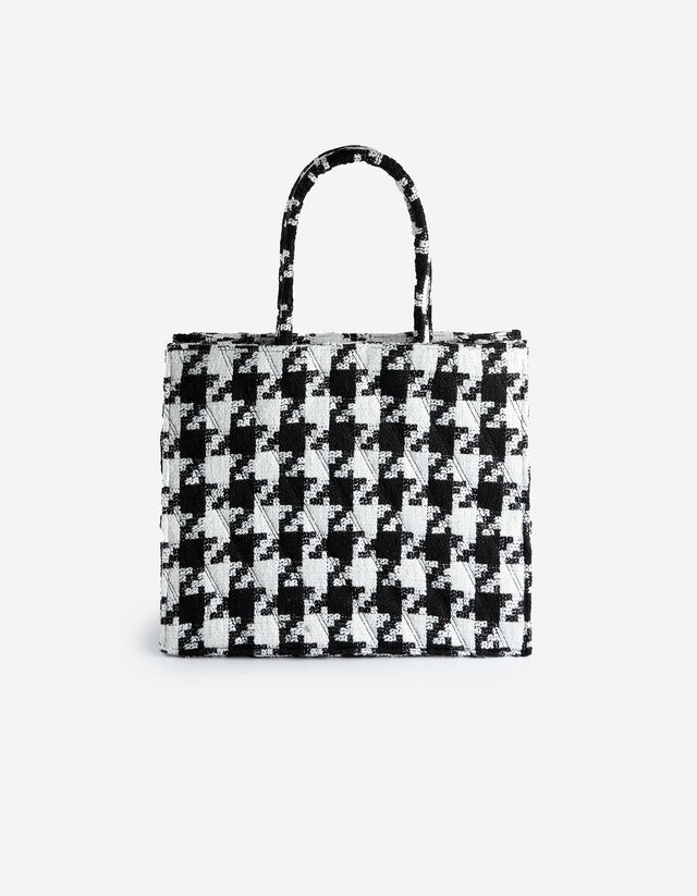 Shopper - Pepita - fekete